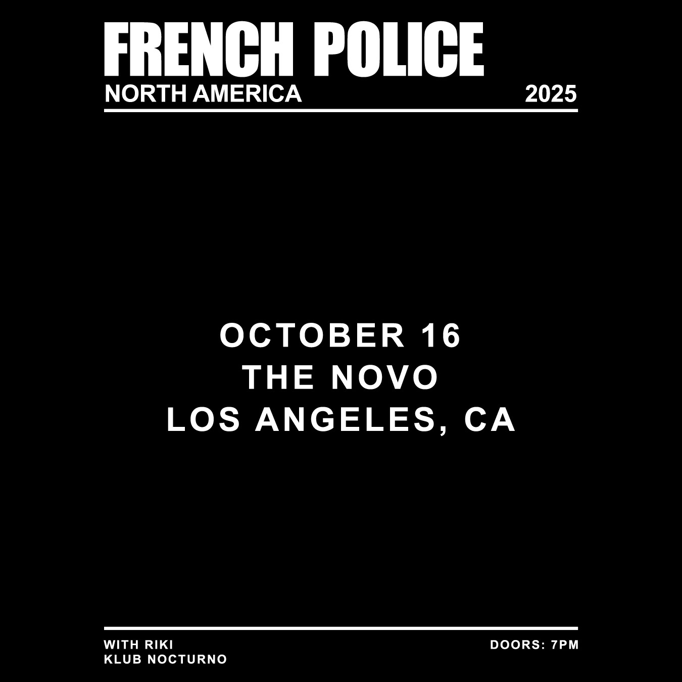 French Police at The Novo on Thursday, October 16