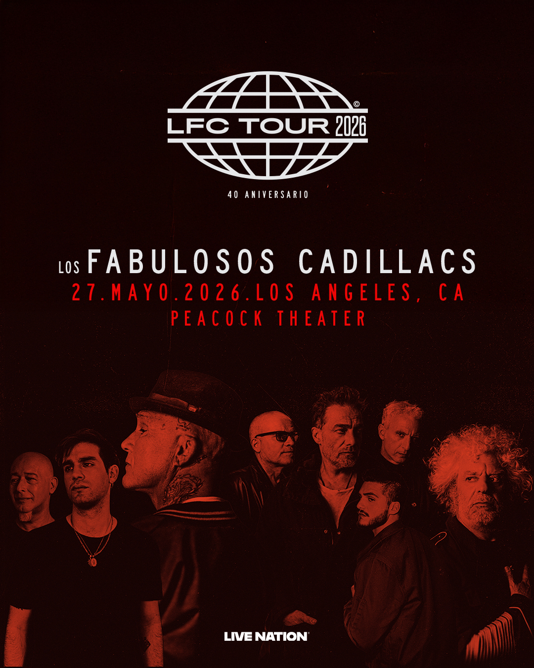 Los Fabulosos Cadillacs celebrate their 40th anniversary at the Peacock Theatre on Wednesday, May 27