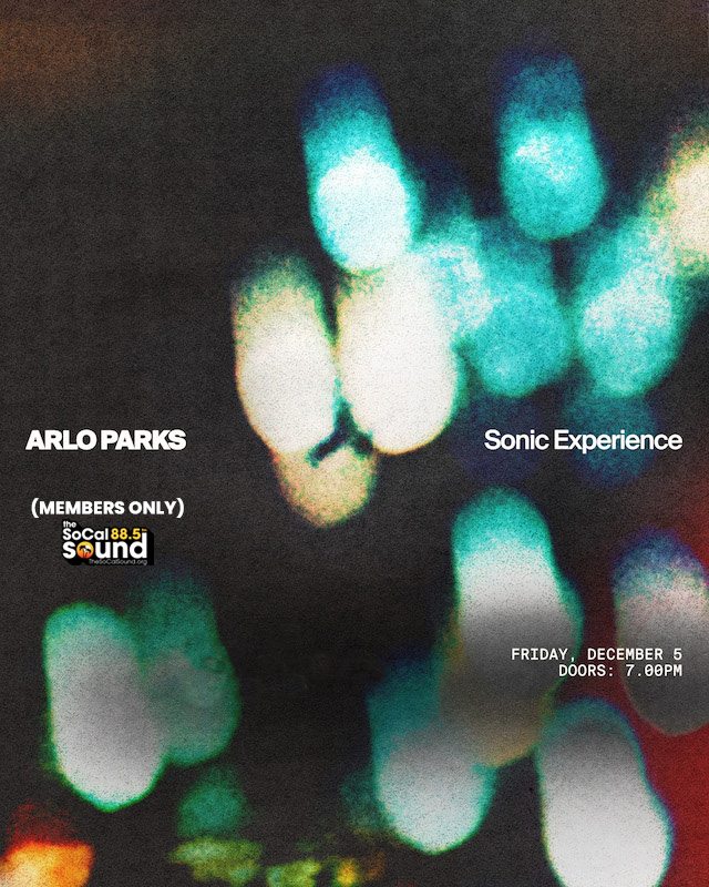 Member Exclusive - Arlo Parks in an intimate setting on Friday, December 5
