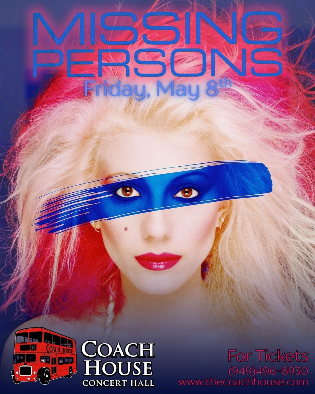 Missing Persons at The Coach House on May 8