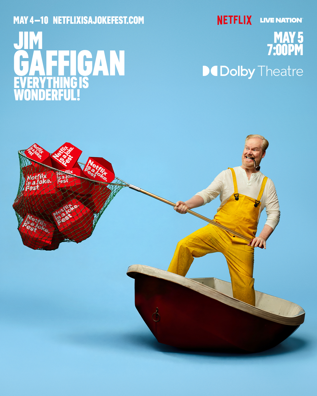 Jim Gaffigan at the Dolby Theatre on Tuesday, May 5