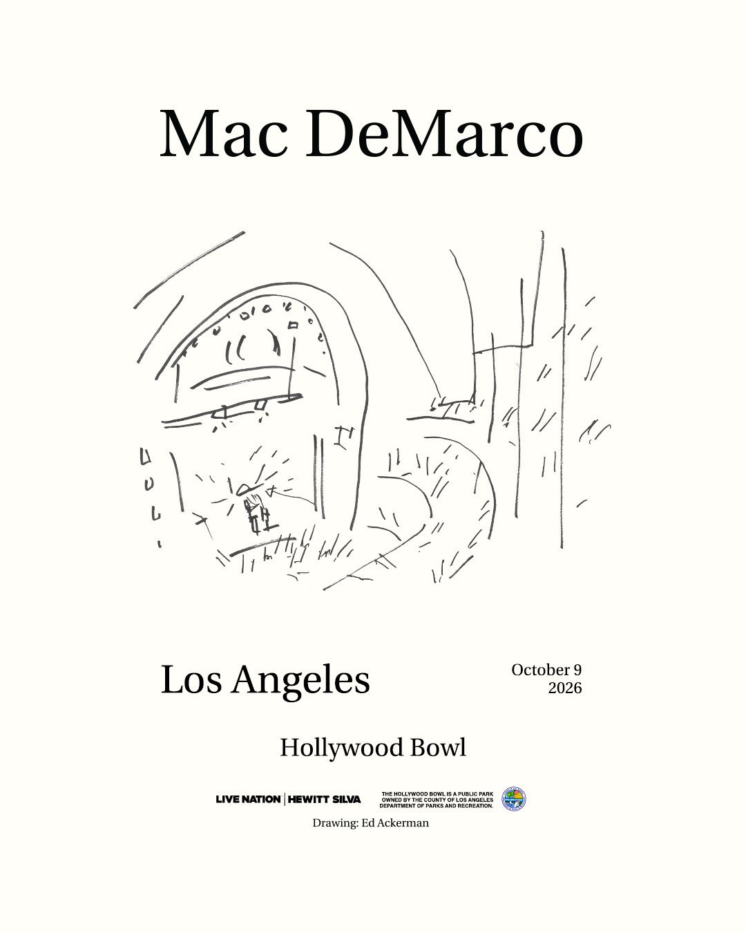 Mac Demarco at the Hollywood Bowl on October 9
