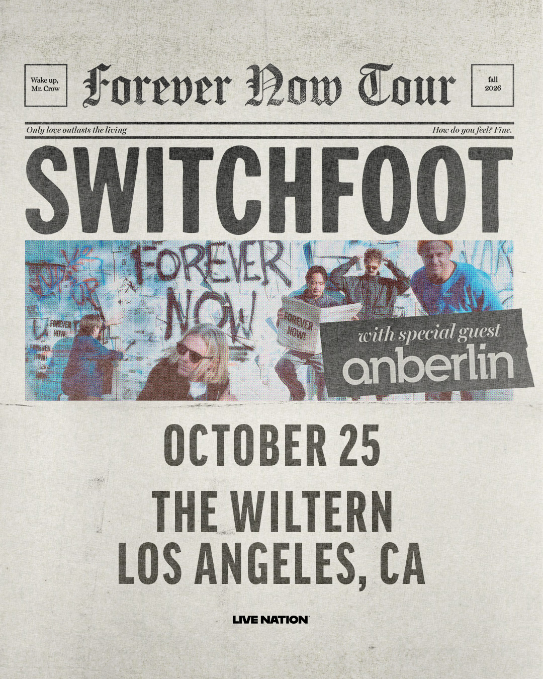 Switchfoot at The Wiltern on October 25