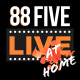 88FIVELIVE FROM HOME Logo canvas black CROPPED17